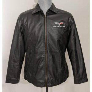 C6 Corvette Black Embossed Lambskin Jacket