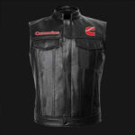 Cummins Motor Car Black Leather Vest