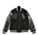 Hysteric Glamour Black Wind And Sea Varsity Jacket - Maker of Jacket