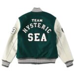 Hysteric Glamour Green Wind And Sea Varsity Jacket - Maker of Jacket