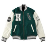 Hysteric Glamour Green Wind And Sea Varsity Jacket - Maker of Jacket