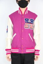 Hysteric Glamour Pink Vixen Girl Varsity Jacket