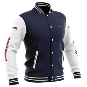 Maker of Jacket MLB Atlanta Braves Captain II Royal Zip Satin