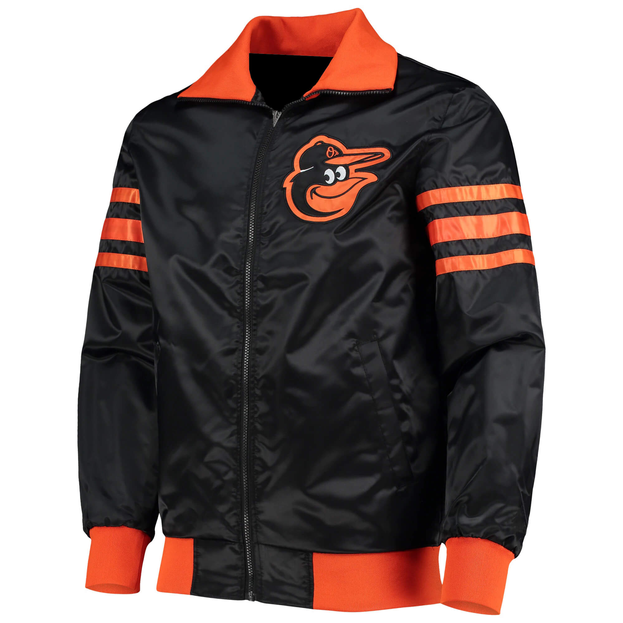 Sideline Pullover Satin Jacket Baltimore Orioles
