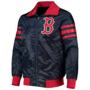 Maker of Jacket Black Leather Jackets MLB Boston Red Sox 2004 World Series