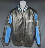 Detroit Lions - Genuine Suede - NFL Jacket - Black w/Blue Accents -  clothing & accessories - by owner - apparel sale 