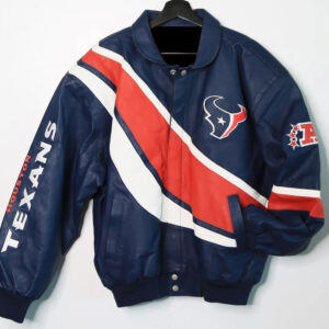 NFL Houston Texans Jeff Hamilton Leather Jacket