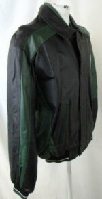 NFL NY Jets Black And Green Leather Jacket