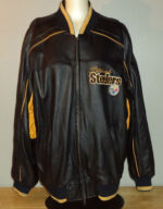 NFL Pittsburgh Steelers Zip Up Leather Jacket