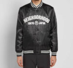 Neighborhood Tokyo Black Baseball Wind Breaker Jacket