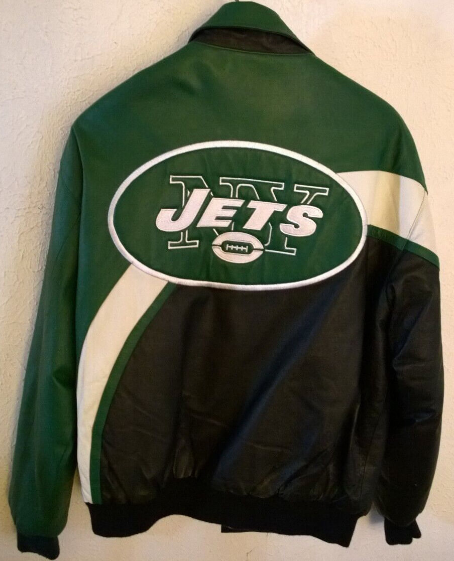 New York Jets Leather Jacket – SportsDexter