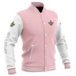 Maker of Jacket NFL New Orleans Saints Red Baseball Varsity