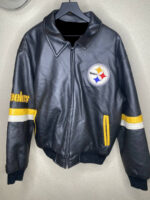 Pittsburgh Steelers Leather Jacket hot trendy for men 2022