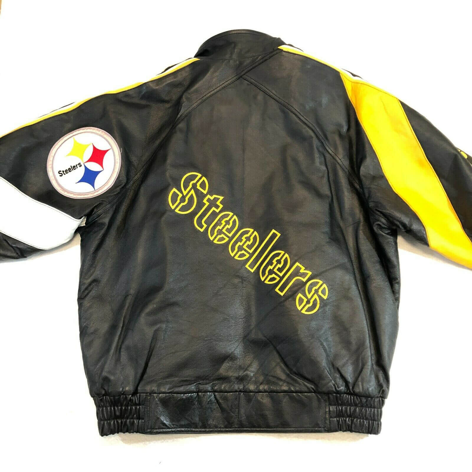 Pittsburgh Steelers Blitz Black Leather Jacket