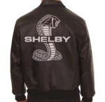 Shelby Black Bomber Leather Jacket