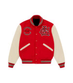 Team EU Skate Cone Red BBC Ice Cream Varsity Jacket - Maker of Jacket