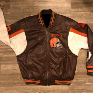 Vintage Carl Banks G III Cleveland Browns Leather Jacket