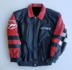 Vintage Dodge Viper Black Leather Jacket