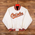 Maker of Jacket MLB Baltimore Orioles Vintage Black Satin