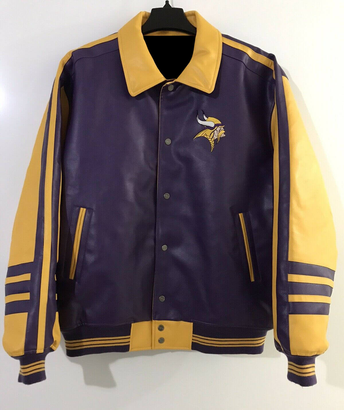 Maker of Jacket Fashion Jackets Vintage Minnesota Vikings NFL Suede Leather