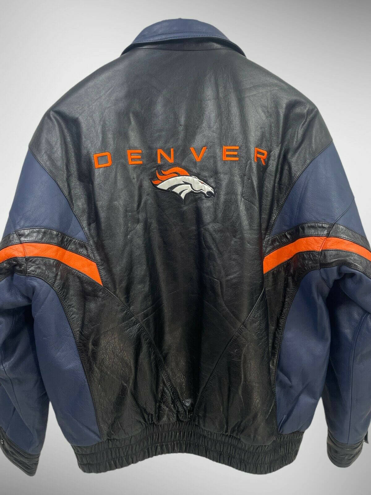 NFL Denver Broncos Leather Jacket