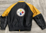 Vintage NFL Pittsburgh Steelers Pro Player Leather Jacket