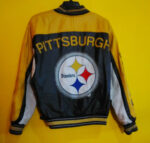 Vintage Pittsburgh Steelers NFL Team Leather Jacket