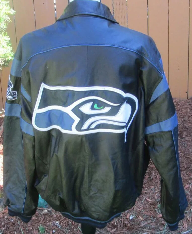 Vintage 1990's Seattle Seahawks Satin Starter Jacket Sz. L