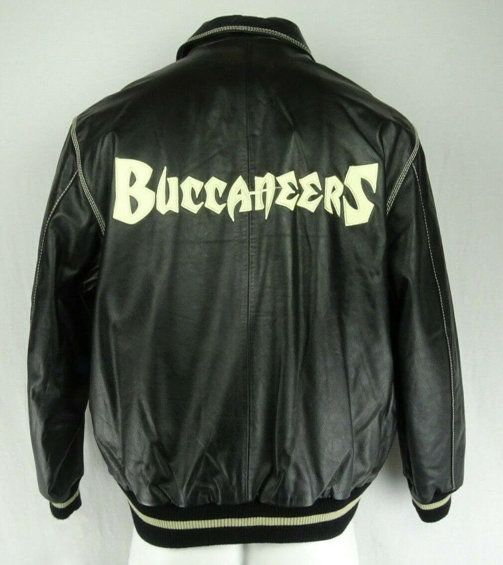 NFL Football Tampa Bay Buccaneers Logo 8 Black Brown Leather Jacket For  Fans - Freedomdesign