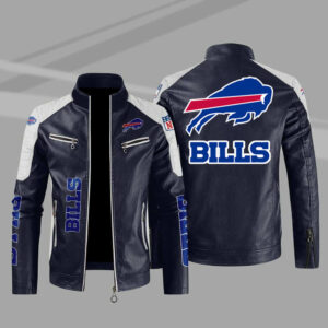 Ardella Buffalo Bills Black Satin Bomber Jacket - William Jacket