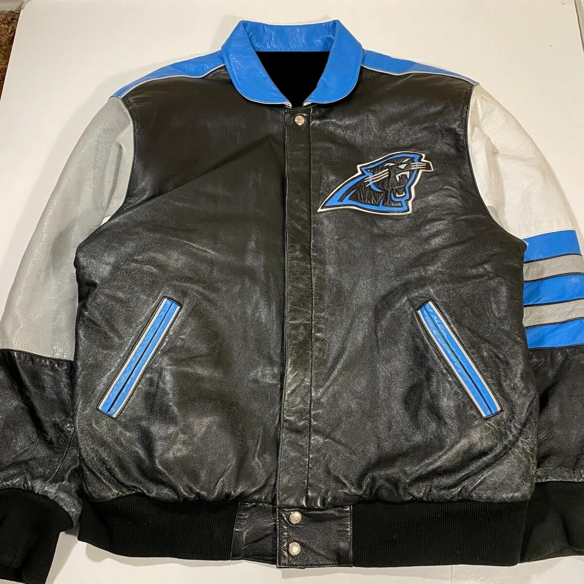 Maker of Jacket NFL Carolina Panthers Vintage Jeff Hamilton