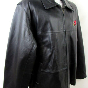 NFL Arizona Cardinals Black Leather Jacket