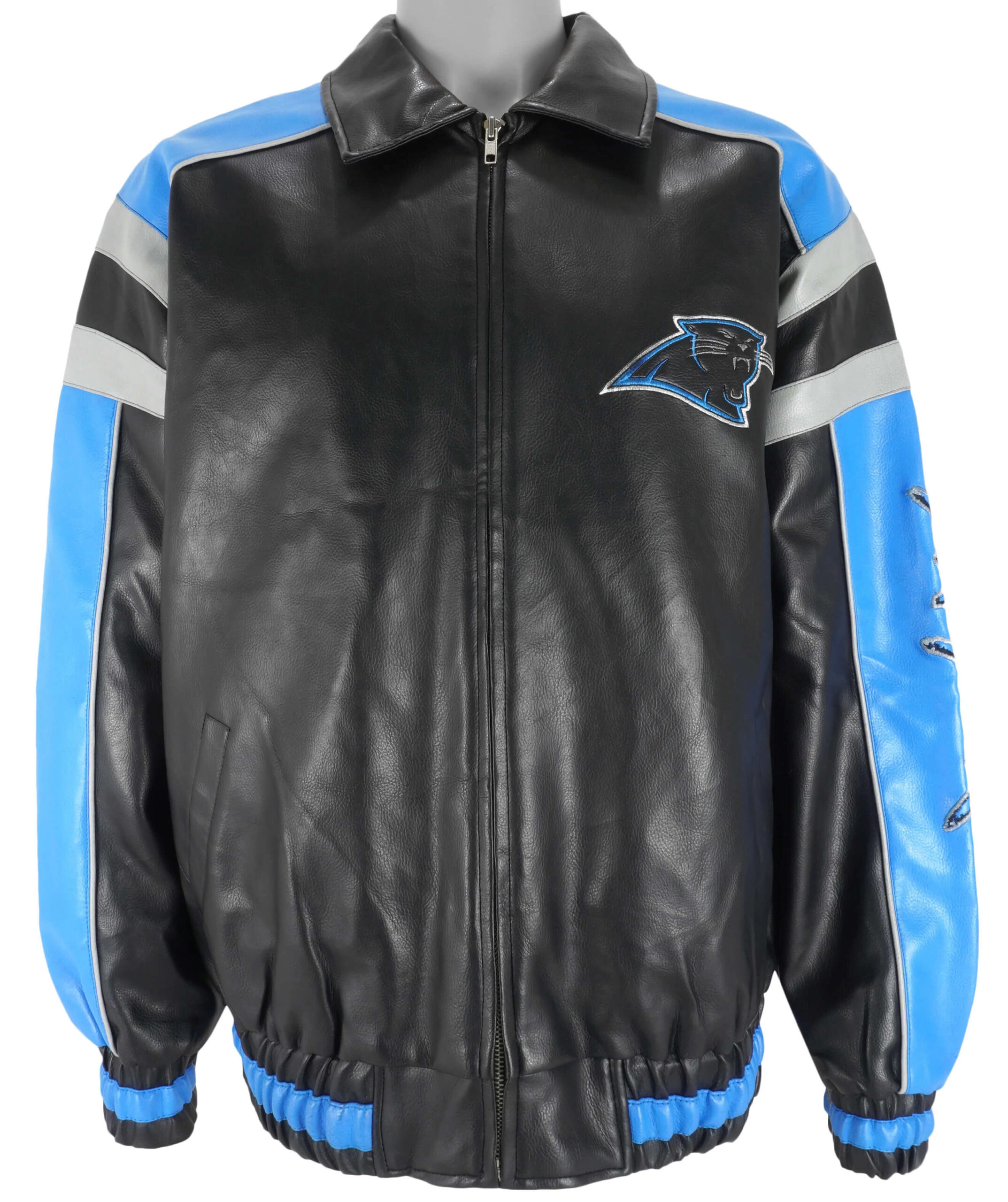 Carolina Panthers Logo NFL Leather Jacket For Men And Women - Freedomdesign