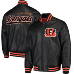 NFL G-III Cincinnati Bengals Football Leather Jacket - Maker of Jacket