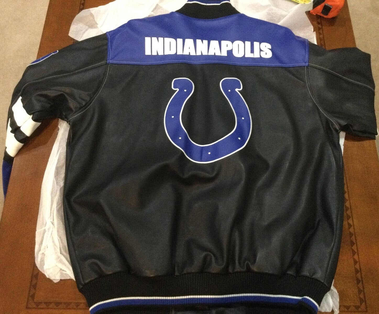 NFL Indianapolis Colts Football Leather Jacket