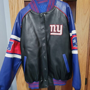 NFL Buffalo Bills leather jacket  Leather jacket, Jackets, New york giants