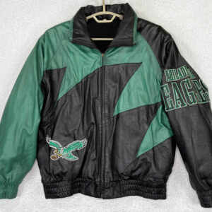 Maker of Jacket Fashion Jackets Philadelphia Eagles Yellow Color Block Leather