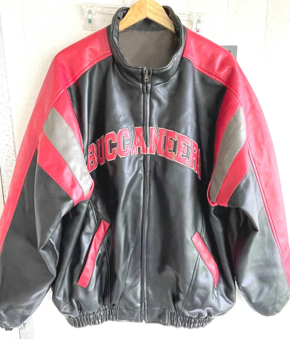 NFL Tampa Bay Buccaneers Bomber Leather Jacket