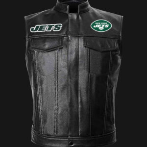 New York Jets NFL Football Vintage 90's Leather Mens Bomber Jacket by Carl  Banks & G-III