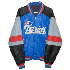 NEW ENGLAND PATRIOTS MASH UP SATIN JACKET (MIDNIGHT NAVY/RED/MIDNIGHT NAVY)