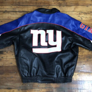 NFL New York Giants Authentic all Leather Super Bowl Jacket – Napsac Shop