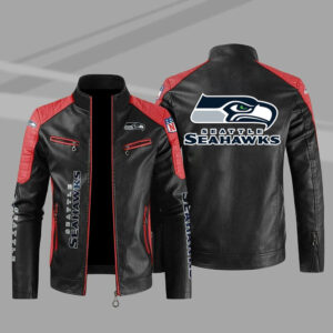 Maker of Jacket Fashion Jackets Seattle Seahawks NFL Leather Bomber