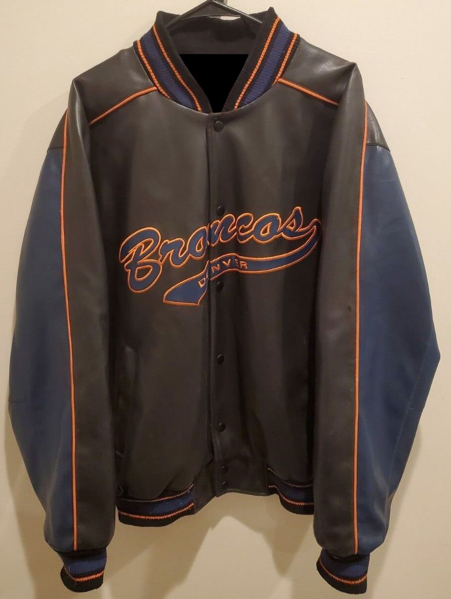 Denver Broncos NFL Leather Jacket -  Worldwide Shipping