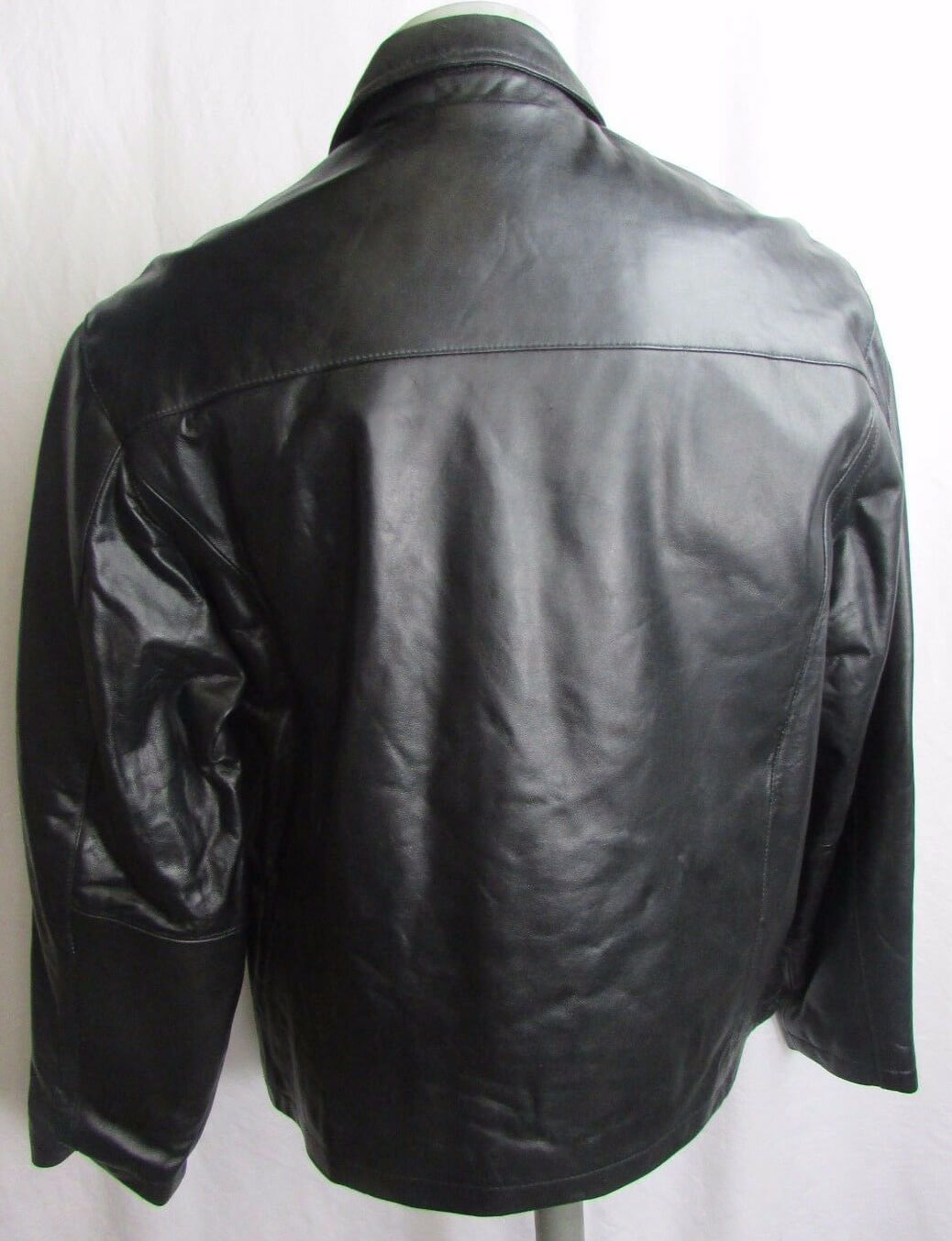 Vintage NFL Jacksonville Jaguars Black Leather Jacket - Maker of Jacket