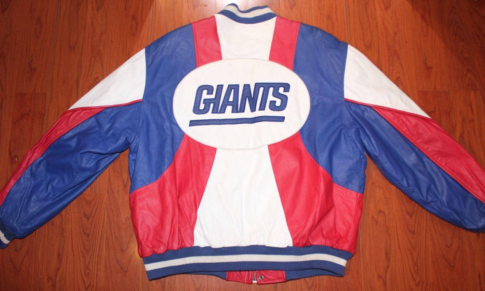 Maker of Jacket Fashion Jackets Vintage NFL New York Giants Football Leather