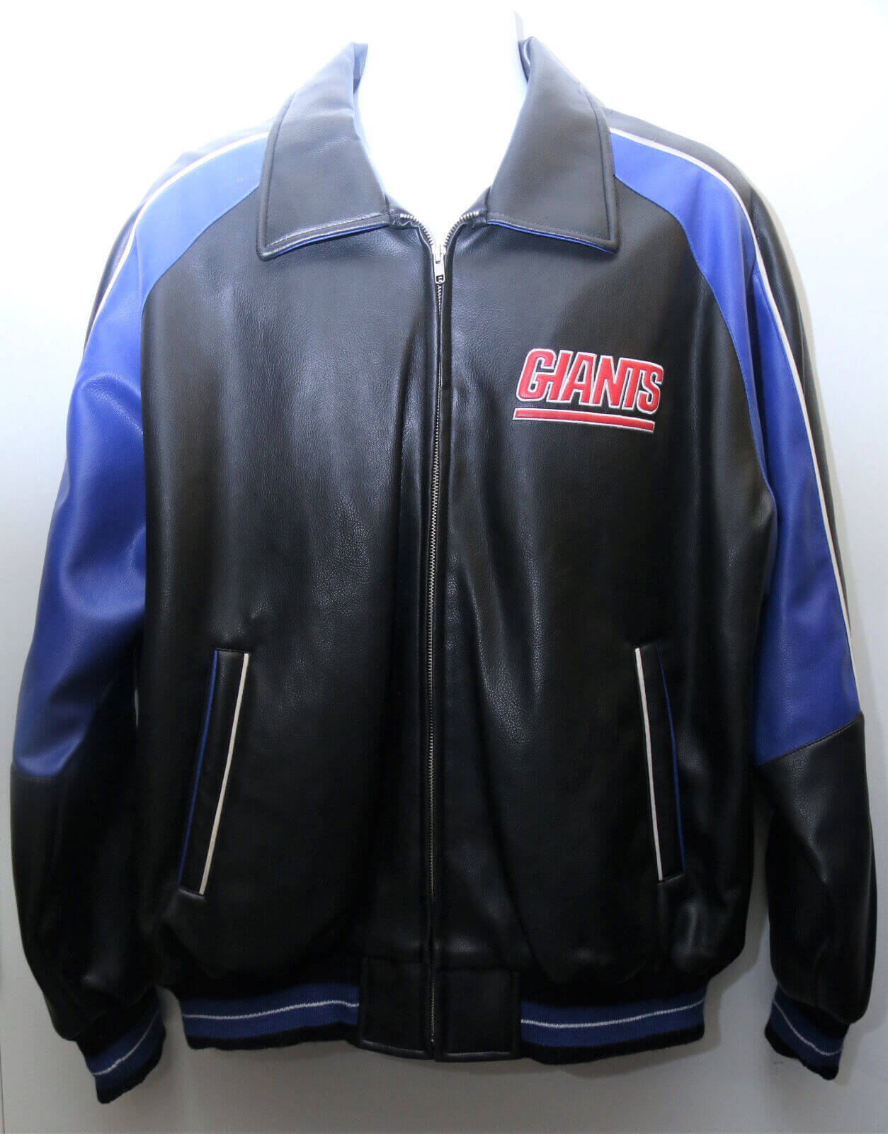 Maker of Jacket Fashion Jackets Vintage NFL New York Giants Football Leather