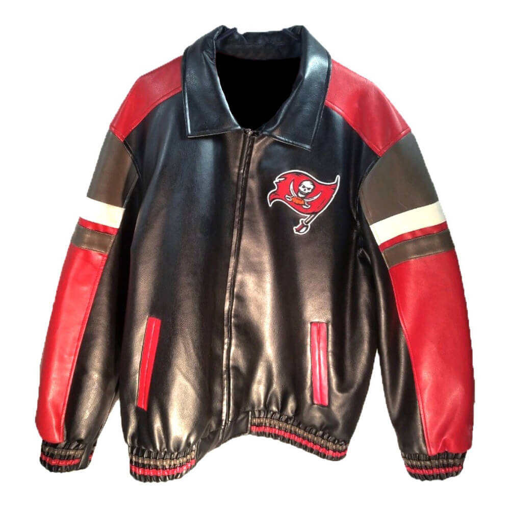 NFL Tampa Bay Buccaneers Bomber Leather Jacket - Maker of Jacket