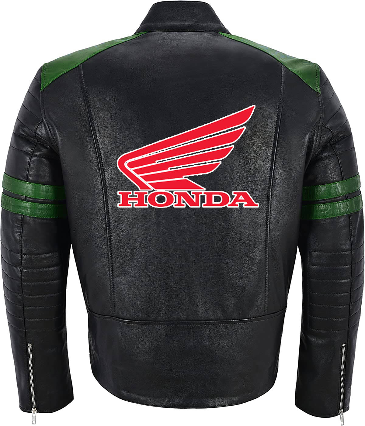 Honda Black And Red Motorcycle Racing Leather Jacket - Maker of Jacket