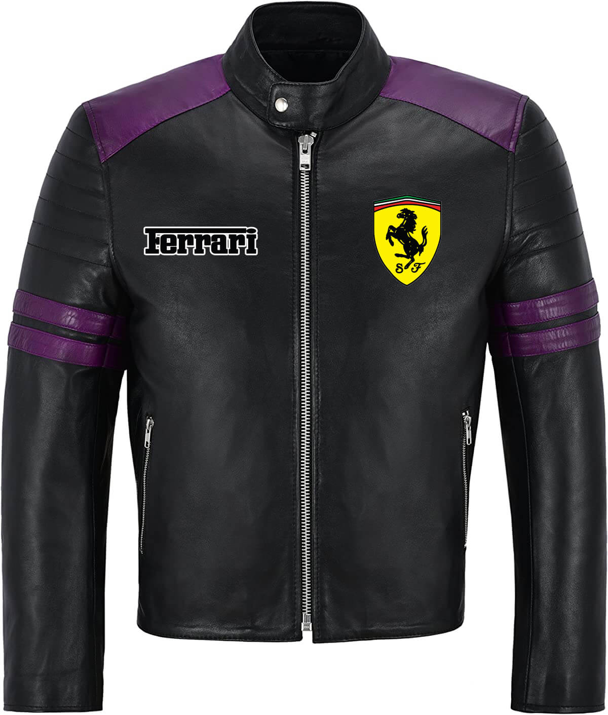 Puma ferrari on sale leather jacket mens