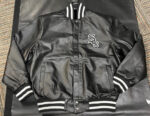 Chicago White Sox Black Leather Varsity Jacket